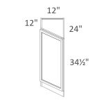 BTL12 Sonoma Slim Desert Oak Shaker Pre-Assembled
