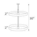 LSP2430-P Chatham Nickel Shaker Pre-Assembled