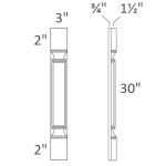 PP-W30 Sonoma Slim Desert Oak Shaker
