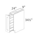 BSR09 Madison White Shaker Pre-Assembled