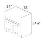 FSB33 Madison White Shaker Pre-Assembled