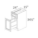 BWBK15-1 Aspen Grey Pre-Assembled