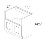 FSB36 Classic White Shaker Pre-Assembled