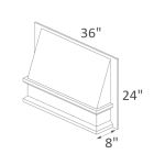 RHE3624 Belfast Cream Glaze Pre-Assembled