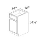 B18 Sonoma Slim Indigo Shaker Pre-Assembled