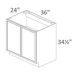 B36FD Sonoma Slim Indigo Shaker Pre-Assembled