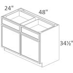 B48 Sonoma Slim Timber Shaker Pre-Assembled