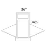 DSF36 Sonoma Slim Indigo Shaker Pre-Assembled