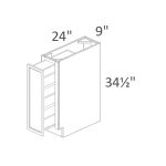 BT9PO Dayton Slim White Shaker RTA