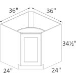 CBD36 Classic Grey Shaker Pre-Assembled