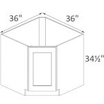 CSB3612 Camden Dove Shaker RTA