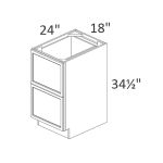 2DB18 York Slim White Shaker RTA