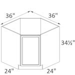 DSB36FD Sonoma Slim Kona Shaker Pre-Assembled