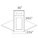 DSFL36 Chatham Hunter Green Shaker Pre-Assembled