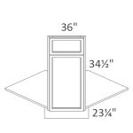 DSFL36 Sonoma Slim Timber Shaker Pre-Assembled