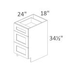 DB18-3 Madison White Shaker Pre-Assembled