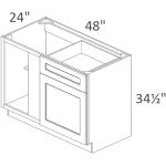 BLB48-51 Chatham Hunter Green Shaker Pre-Assembled