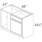 BLB48-51 Sonoma Slim Dove Shaker Pre-Assembled
