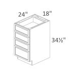 DB18-4 Sonoma Slim Indigo Shaker Pre-Assembled