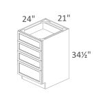 DB21-4 Sonoma Slim Timber Shaker Pre-Assembled