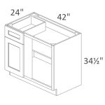 BBC42L Classic White Shaker Pre-Assembled
