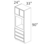 O339024 Dayton Slim White Shaker RTA