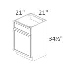 VSB21-34 Sonoma Slim Desert Oak Shaker Pre-Assembled