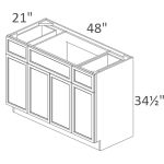 S4821B2D34 York Slim Oak Shaker RTA