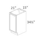 VB15FD Sonoma Slim Dove Shaker Pre-Assembled