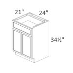 VB24-34 Sonoma Slim Desert Oak Shaker Pre-Assembled