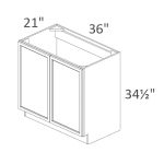 VB36FD Sonoma Slim Desert Oak Shaker Pre-Assembled