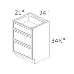 VDB24-34 Sonoma Slim Desert Oak Shaker Pre-Assembled