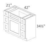VDDB42 Salem White Shaker RTA