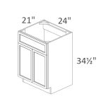 S2421B-34-1/2 York Slim Oak Shaker RTA