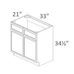 VSB33-34 Sonoma Slim Dove Shaker Pre-Assembled