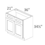 VSB36-34 Chatham Pitch Black Shaker Pre-Assembled