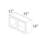 W3318GD Dayton Slim White Shaker RTA