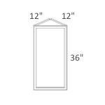 WAE1236 Sonoma Slim Desert Oak Shaker Pre-Assembled