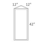 WAE1242 Sonoma Slim Desert Oak Shaker Pre-Assembled