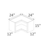 WOCOR2415 Vienna Rift Oak Shaker RTA