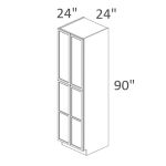 WP249024 Dayton Slim White Shaker RTA