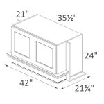 WHB3624 Vienna White Shaker RTA