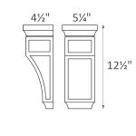 CORBEL75M York Slim White Shaker