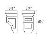 CORBEL75S Victoria White Shaker