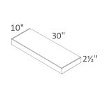 FLS30-BROWN Newport White Shaker