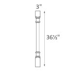 LEG28 B3x3 Pearl Glaze