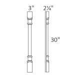 POLE28-W330 Bristol Cream Glaze