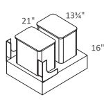TCR21-2 York Slim Brown Shaker
