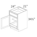 B211RS Dayton Slim White Shaker RTA