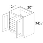 B30FH3RS Salem White Shaker RTA